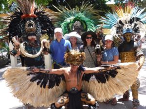 Photo with my family in Cancun, Mexico
