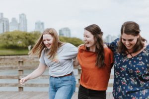 Group of friends laughing
